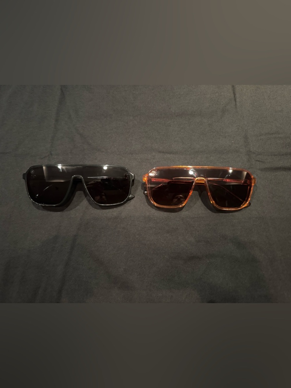 Men's Blender Sunglasses — Black and Amber Frames